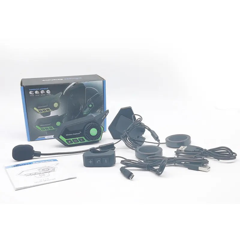 Audifonos Bluetooth Estereo Impermeables Casco de Moto BT18